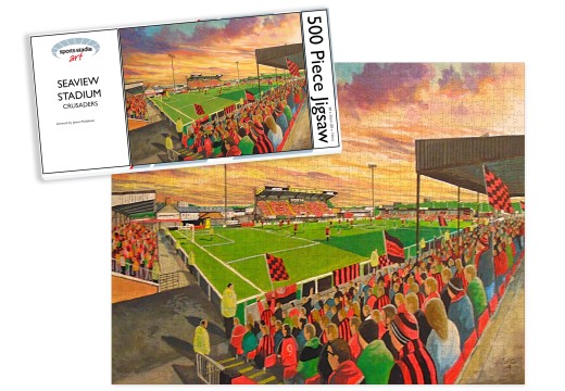 Seaview Stadium Fine Art Jigsaw Puzzle - Crusaders FC Seaview Stadium Fine Art Jigsaw Puzzle - Crusaders FC